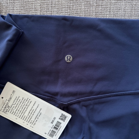 Lululemon Align Leggings (NWT) High-Rise Pant 28". Color Blue Twill Navy NWT - Picture 11 of 12